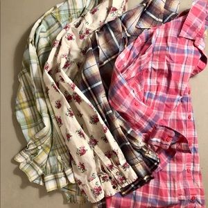 Blouses long sleeve cotton